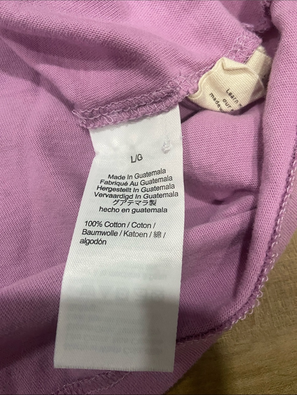 Madewell Lilac Short Sleeve Crewneck Tee - Picture 5 of 6